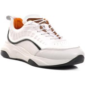 Resim Ayakmod Premium 495 M Beyaz Hakiki Deri Erkek Sneaker Beyaz 