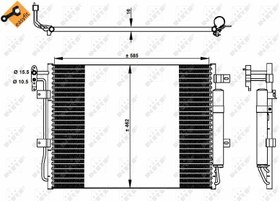 Resim NRF 350330 | Range Rover Sport Klima Radyatörü Lr018405 