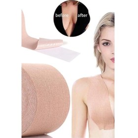 Resim Göğüs Dikleştirici Ve Şekillendirici Bant - Göğüs Bandı - Göğüs Dikleştirici Bant 5 Cm X 5 Metre Ten Rengi 