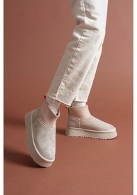 Resim Cuen Bej Süet Bot Çok Renkli 