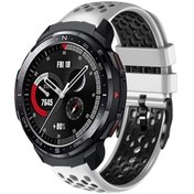 Resim Honor Watch Gs Pro 22mm İki Renkli Nefes Alabilen Silikon Saat Kordonu 