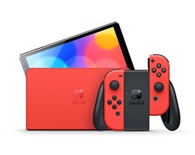 Resim Switch Oled Konsol Kırmızı Mario 