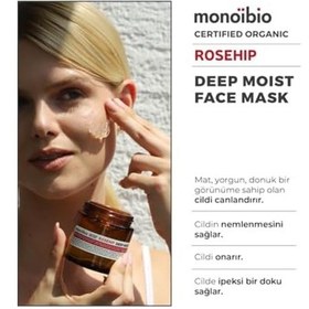 Resim Rosehıp Yoğun Nemlendirici Yüz Maskesi Yorgun Mat Ve Donuk Ciltler İçin İpeksi Etki - Rosehip Jojoba Argan Ve Tatlı İçerikli - Cosmos Organıc Sertifikalı & Vegan 100 Ml 
