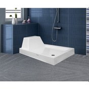 Resim Shower 90X150 Dikdörtgen Monoblok Oturmalı Duş Teknesi 