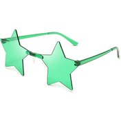 Resim Klassnum Pentagram Yıldız Şekilli Disko Gözlük - Cosplay Ve Moda Aksesuarıdegrade Griother51 Beyaz 