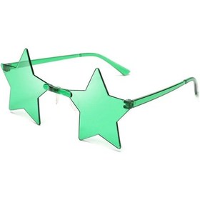 Resim Klassnum Pentagram Yıldız Şekilli Disko Gözlük - Cosplay Ve Moda Aksesuarıdegrade Griother51 Beyaz 