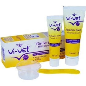 Resim Vi-vet 70 ml+35 ml Tüy Sarartıcı Krem Kadınlar İçin Dermatolojik Olarak Test Edilmiş 