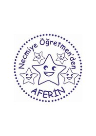 Resim Öğretmenler Günü Aferin Kaşe Öğretmen Otomatik Kaşe 
