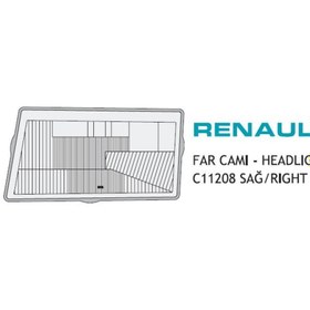 Resim AYFAR Far Camı Renault R11 Gts 1988-1992 Sağ C11208 