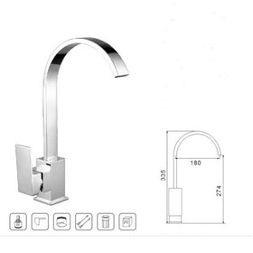 Resim Sardıcı Kare Mutfak Bataryası Krom 