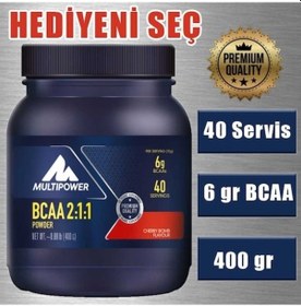 Resim Multipower Bcaa Powder 400 Gram Kiraz Aromalı Premium Kalite 