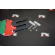 Resim Jaguar S Logo Ön Panjur Vidalı 3D Krom Metal Logo Amblem 