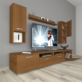 Resim Decoraktiv Eko 5200DA Slm Tv Ünitesi Tv Sehpası - Naturel Ceviz 