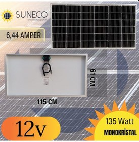 Resim 135w 150w Half-cut Watt Monokristal Solar Güneş Paneli A Sınıf 12 