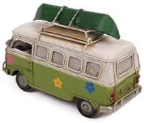 Resim Dekoratif Metal Minibüs Çerçeveli ve Kumbaralı Kırmızı, 61830 