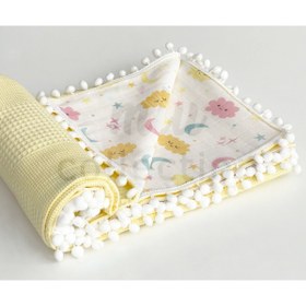 Resim grow with muslin %100 Pamuk Çok Amaçlı Çift Katlı Müslin Battaniye (80X100) 