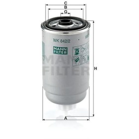 Resim MANN WK8422 Mazot Filtresi Palio Tempra Uno Ducato / Renault 9 D / Boxer / Astra Vectra Corsa 1.6D 1.7 1.9D 2.4D 2.5D 