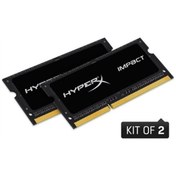 Resim Kingston Kıngston 16gb (2x 8gb) Ddr3 1600 Mhz Cl9 Dual Kıt Notebook Ram Hyperx Impact Hx316ls9ıbk2/16 
