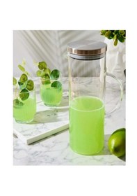 Resim Konak Züccaciye Metal Kapaklı Cam Sürahi 1500ml 