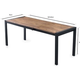 Resim Lato Masa, Rivone Sandalye , Atlantik Çam, 120x74 Çam 