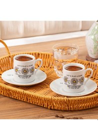 Resim Porsima 07 Porselen 12 Parça Türk Kahve Fincan Takımı 90ml 