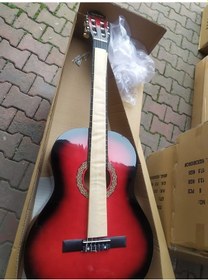 Resim Tam Boy 4/4 Başlangıç Düzeyi Karma Marka Klasik Gitar-Kılıf-Pena 