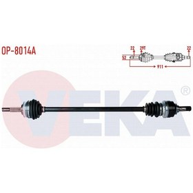 Resim Opel Corsa B 1.6i 16v Abslı 29 Dıs Uzunluk 911mm 1993-2000 Komple Aks Sağ Ön 374260 
