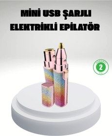 Resim UCUZTEKNO Şarjlı Mini Yüz ve Kaş Epilatörü – Ağrısız ve Hassas Temizlik 