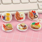 Resim 6 Adet Mini Dim Sum Tabakları: DIY Minyatür Manzara Peri Bahçesi Dekorasyonları, Aksesuarları, Bebek Evi Süslemeleri - 14+ Yaşından itibaren Uygun, Pilsiz, Reçine Malzemesi 