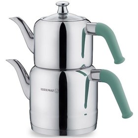 Resim Korkmaz A189-03 Riva Turkuaz Çaydanlık Takımı 1.9 Lt 