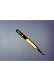 Resim DRAGONTATTOO Profesyonel Kirpik Uzatma Cımbızı - Eğimli Uç, Altın Kaplama - Volume & Klasik Kullanıma Uygun 