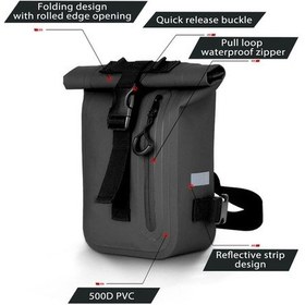 Resim Dancemonkey Erkek-kadın Su Geçirmez 500d Pvc Bacak Çantası - Yansıtıcı, Pratik Taşıma Siyah Siyah 