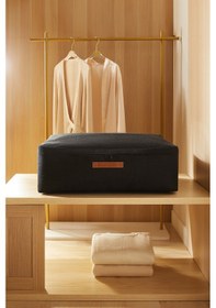 Resim Ocean Home Textile Büyük Boy Siyah Renk Jüt Baza Altı Hurç 62 X 46 X 22 Cm Siyah 