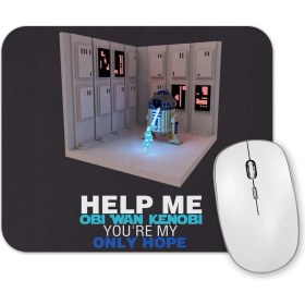 Resim Baskı Dükkanı R2-D2 Hope Star Wars Mouse Pad 