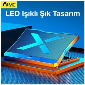 Resim Coofbe 6 Fanlı 18" Ultra Sessiz Laptop Soğutucu Stand 