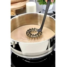 Resim Yanmaz Yapışmaz Yüksek Isıya Dayanıklı Teflon Spiral Çırpıcı - Yumurta Çırpıcı 28 cm 