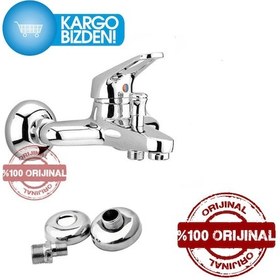 Resim Sardıcı Banyo Bataryası Aç Kapa Mix Pirinç Malzeme 