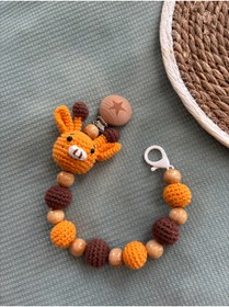 Resim Aia&Co Emzik Zinciri - Emzik Askısı Emzik Tutucu Amigurumi Figürlü 