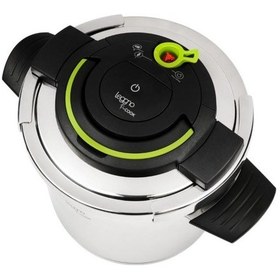 Resim Leggno Pcp1212pc6 Procook Pre.düdüklü Tencere 6lt +4 Kapak Cont. Gümüş - Siyah 