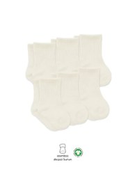 Resim Markaon 6'lı Basic Penye Soket Çorap 10101 Ekru renkli 