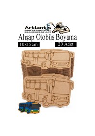 Resim Ahşap Boyama Araçlar 20 Adet 10x15cm Taşıtlar Boyama Figürü Etkinlik Çoçuk Gelişim Motor Beceri Kreş Anasınıfı Siyah 