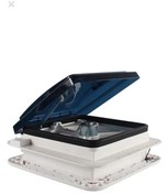 Resim REVEX Karavan Tavan Heki 12v 42*42 Cm Led Işıklı Çift Yön Fanlı Sineklikli Karavan Tavan Heki 