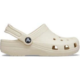 Resim Crocs Classic Clog K Kız Çocuk Bej Terlik Silikon/Plastik Malzemeden Hafif ve Konforlu 