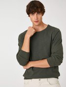 Resim Basic Triko Kazak Bisiklet Yaka Dar Kesim 