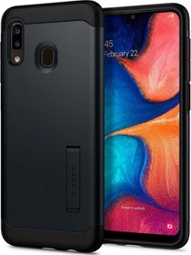 Resim Spigen Galaxy Uyumlu M10s / A30 / A20 Kılıf Slim Armor Metal Slate 