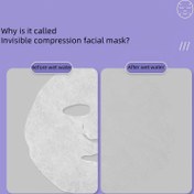 Resim 10'lu/20'li/30'luk ultra ince güzellik salonu hydroRelax ıslak kompres özel orijinal tek kullanımlık kuru yüz maskesi taneli düğme 