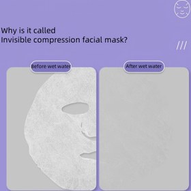 Resim 10'lu/20'li/30'luk ultra ince güzellik salonu hydroRelax ıslak kompres özel orijinal tek kullanımlık kuru yüz maskesi taneli düğme 