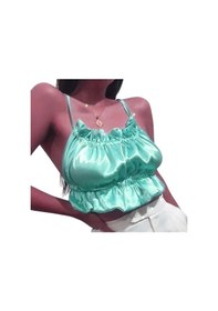 Resim Asist Secret Magic Asm0280 Bayan Su Yeşili Kare Pecete Saten Suit Büstier Su Yeşili 