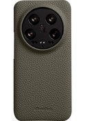 Resim Xiaomi 14 Ultra, İçin Cep Telefonu Kılıfı, Hakiki İnek Deri Kaplamalı Pc Eksik Arka Kapak 