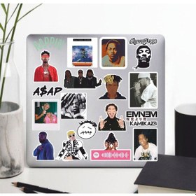 Resim Rappin Sticker Seti Laptop Ajanda Pc Tablet Telefon Defter Etiket Bullet Journal Diğer 